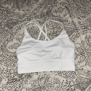 lululemon athletica White Longline Sports Bra